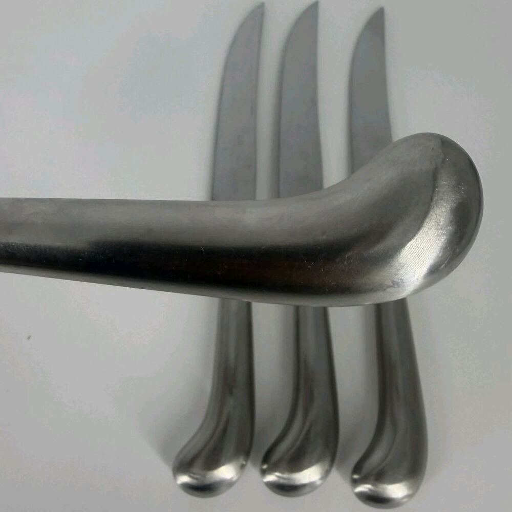 4X SK Cooper Bros QUEEN ANNE Stainless Steak Knives England Pistol Grips